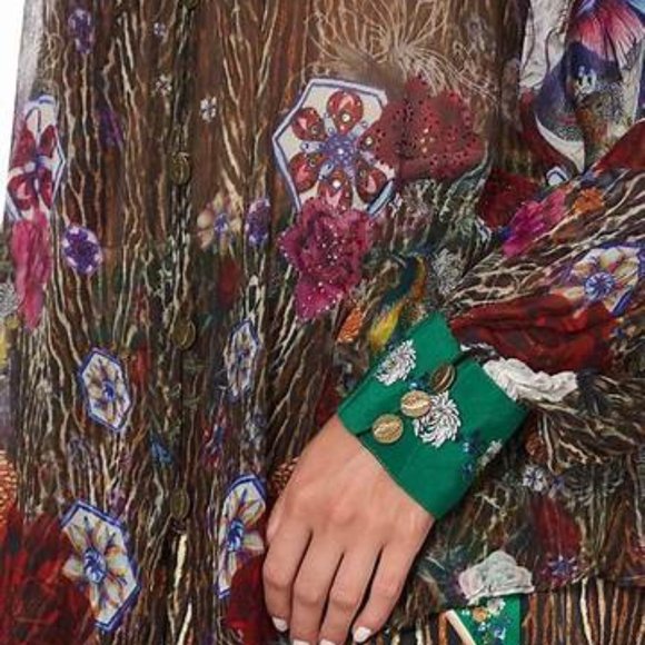 Camilla 'MYTHICAL CREATURES' Chiffon Silk Blouse - Picture 7 of 10